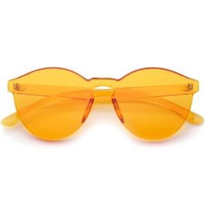 Orange Rimless Glasses
